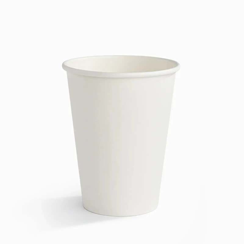 12 oz Blank Recyclable Paper Cups-SPU RacetopPrint