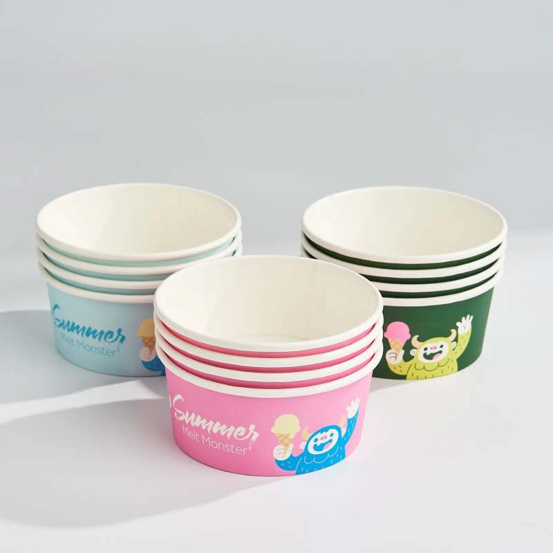 12 oz Custom Recyclable Ice Cream & Food Cups-SPU RacetopPrint