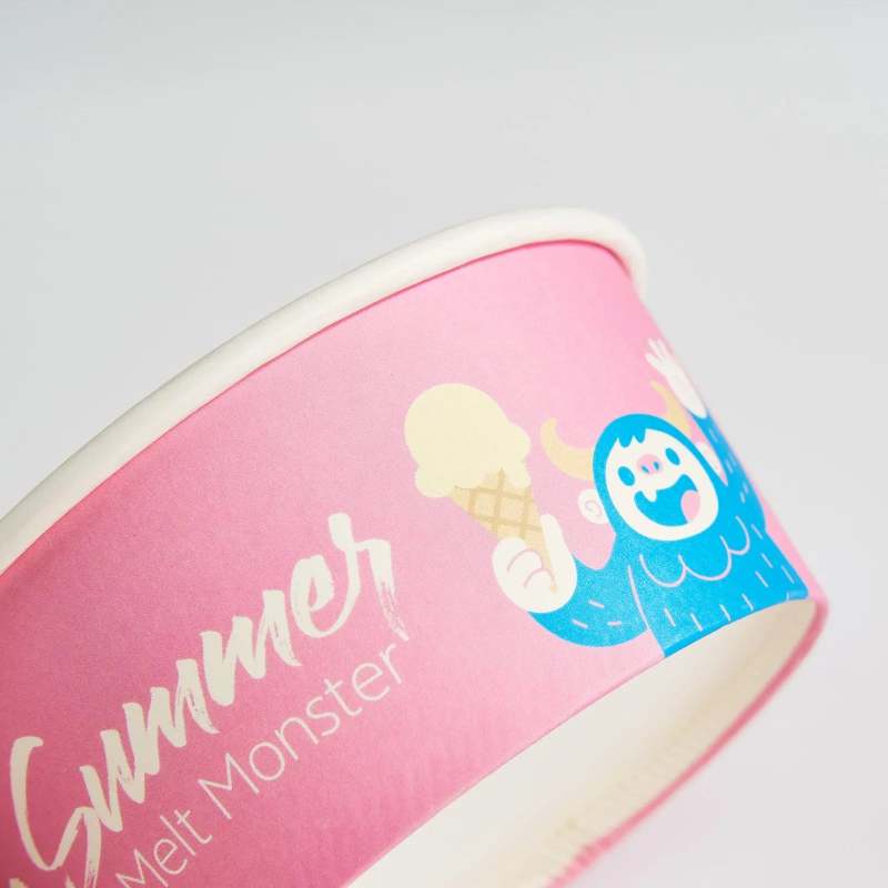 12 oz Custom Recyclable Ice Cream & Food Cups-SPU RacetopPrint