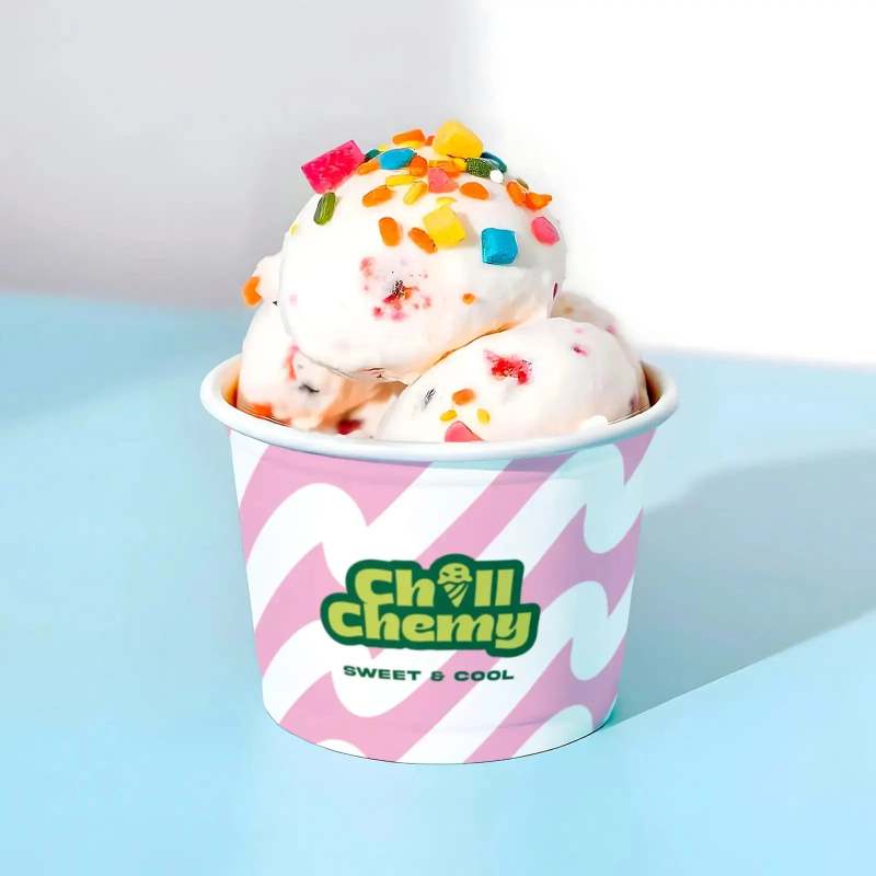 3 oz Custom Recyclable Ice Cream & Yogurt Cups-SPU RacetopPrint