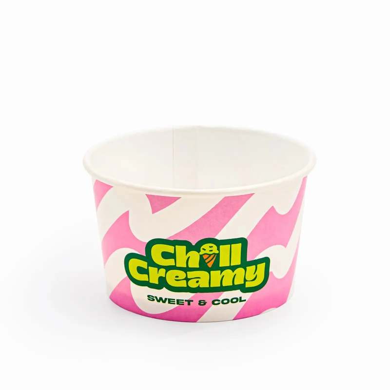 5 oz Custom Recyclable Ice Cream & Yogurt Cups-SPU RacetopPrint