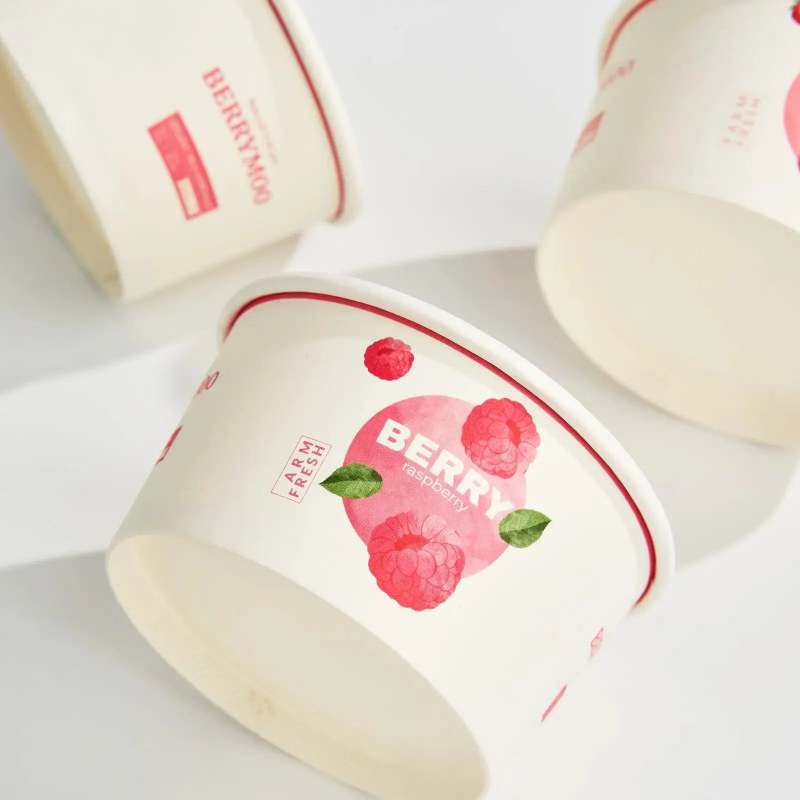 5 oz Custom Recyclable Ice Cream & Yogurt Cups-SPU RacetopPrint