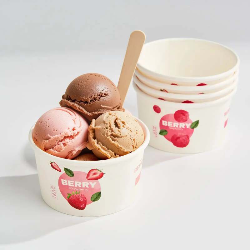 5 oz Custom Recyclable Ice Cream & Yogurt Cups-SPU RacetopPrint