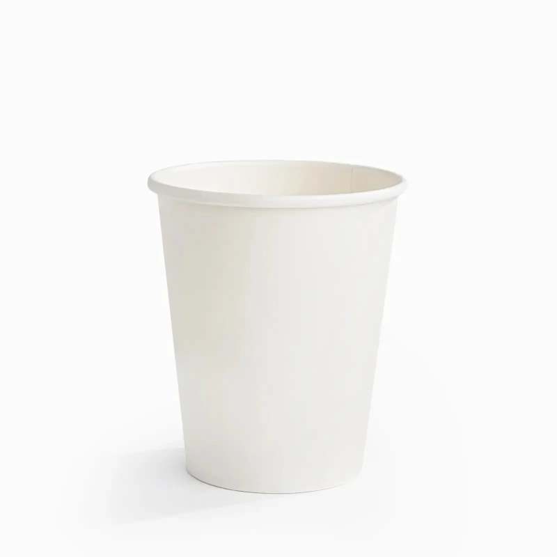 8 oz Blank Recyclable Paper Cups-SPU RacetopPrint