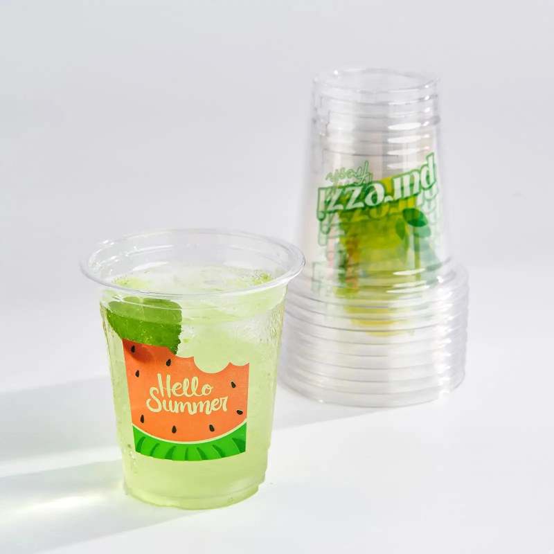 8 oz Custom Recyclable Plastic Cups-SPU RacetopPrint