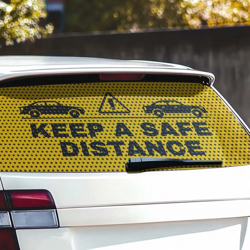 Perforated Car Window Decals-SPU RacetopPrint