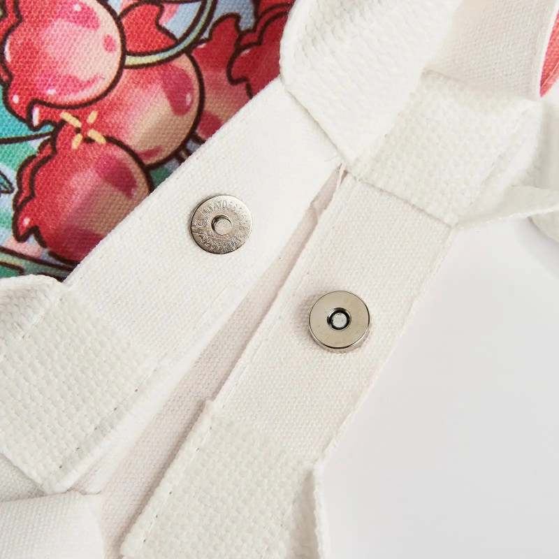 Custom Cotton Canvas Flat Bottom Tote Bag with Padded Handles-SPU RacetopPrint