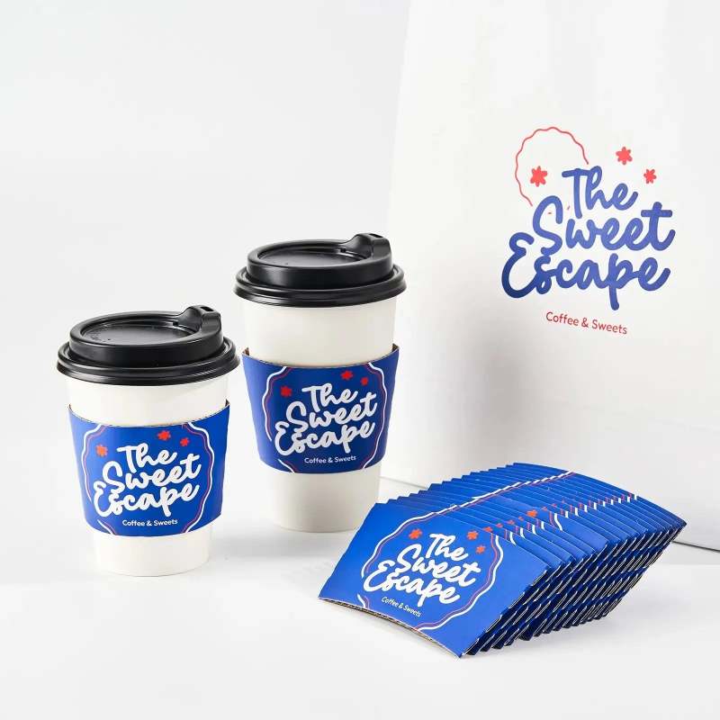 Custom Coffee Cup Sleeves-SPU RacetopPrint