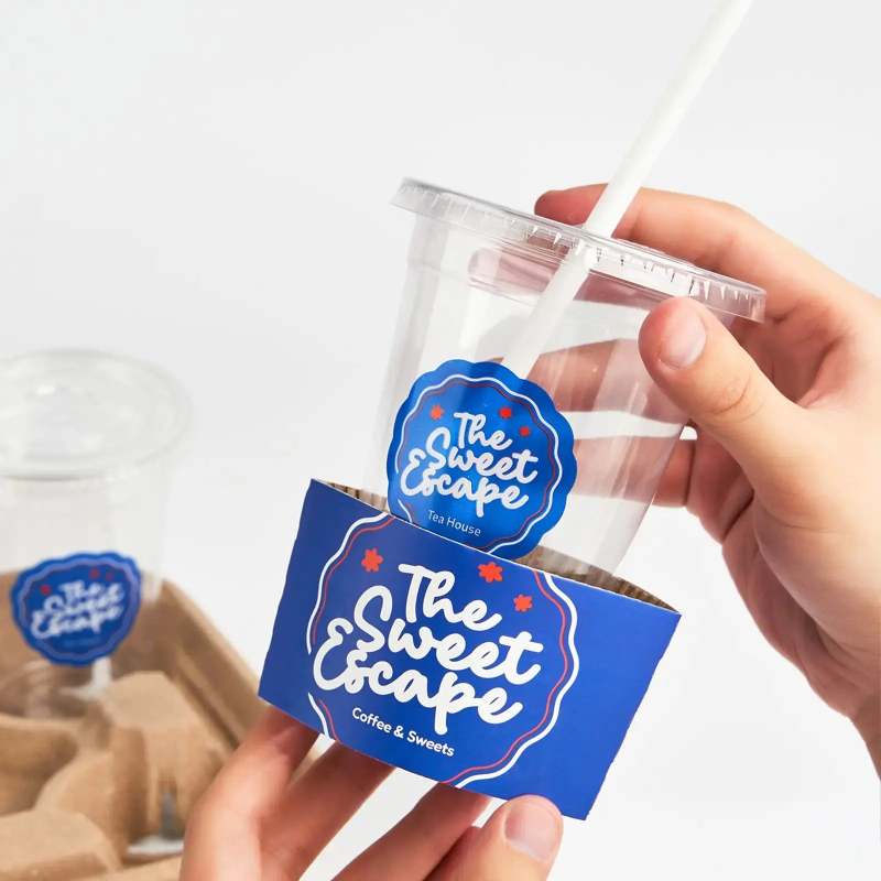 Custom Coffee Cup Sleeves-SPU RacetopPrint