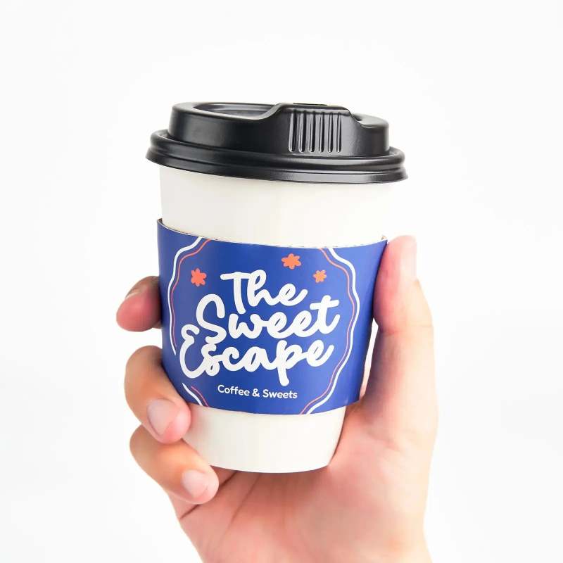 Custom Coffee Cup Sleeves-SPU RacetopPrint