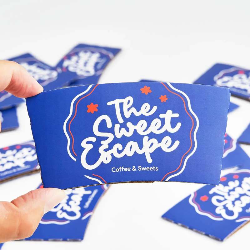 Custom Coffee Cup Sleeves-SPU RacetopPrint