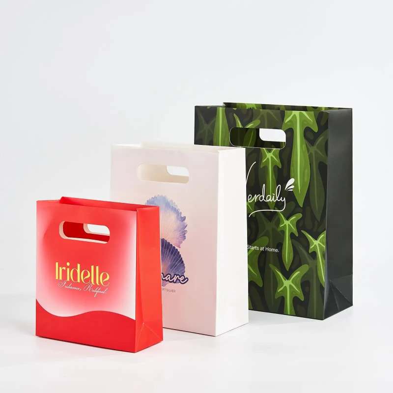 Custom Die Cut Handle Gift Bags-SPU RacetopPrint