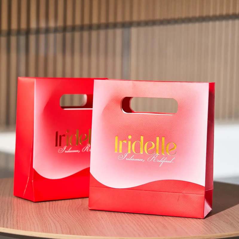 Custom Die Cut Handle Gift Bags-SPU RacetopPrint