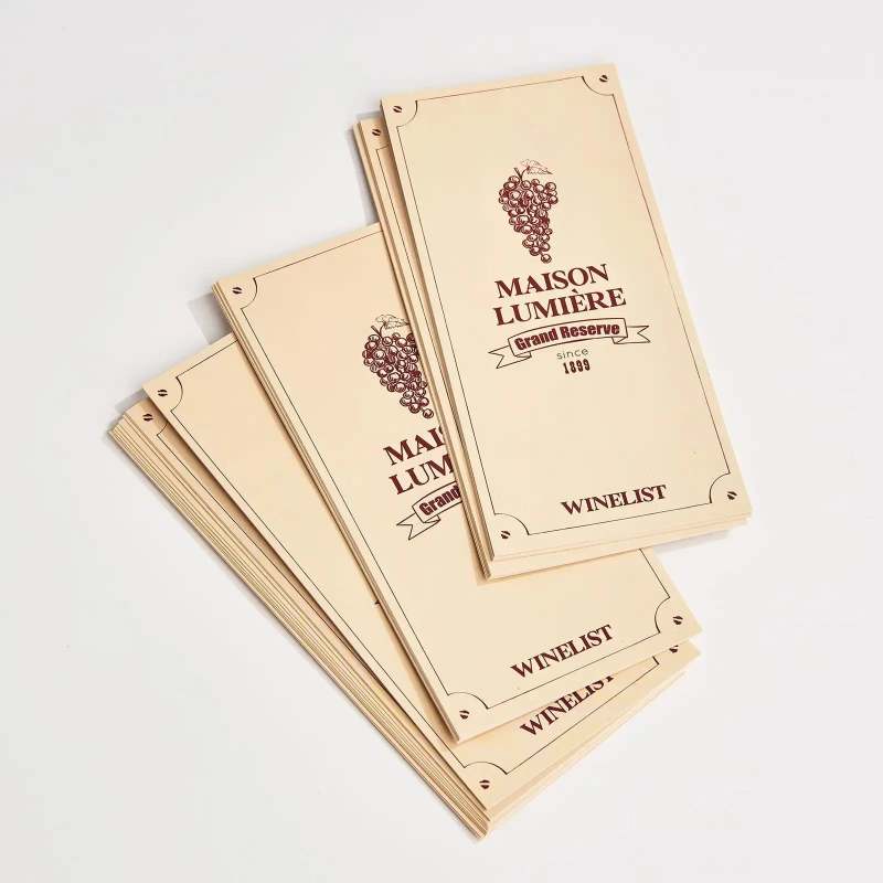 Custom Wedding Menus RacetopPrint