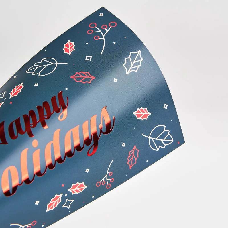 Custom Foil Stamp Holiday Cards-SPU RacetopPrint