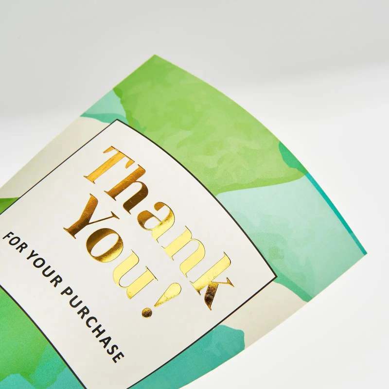 Custom Foil Stamp Thank You Card-SPU RacetopPrint