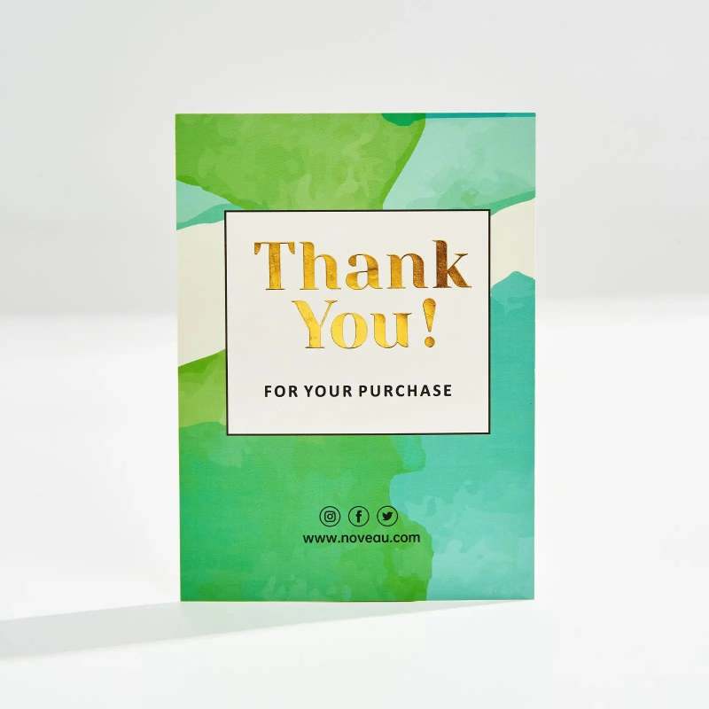 Custom Foil Stamp Thank You Card-SPU RacetopPrint