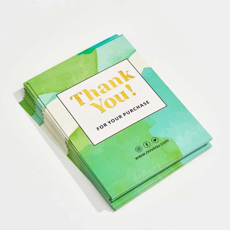 Custom Foil Stamp Thank You Card-SPU RacetopPrint