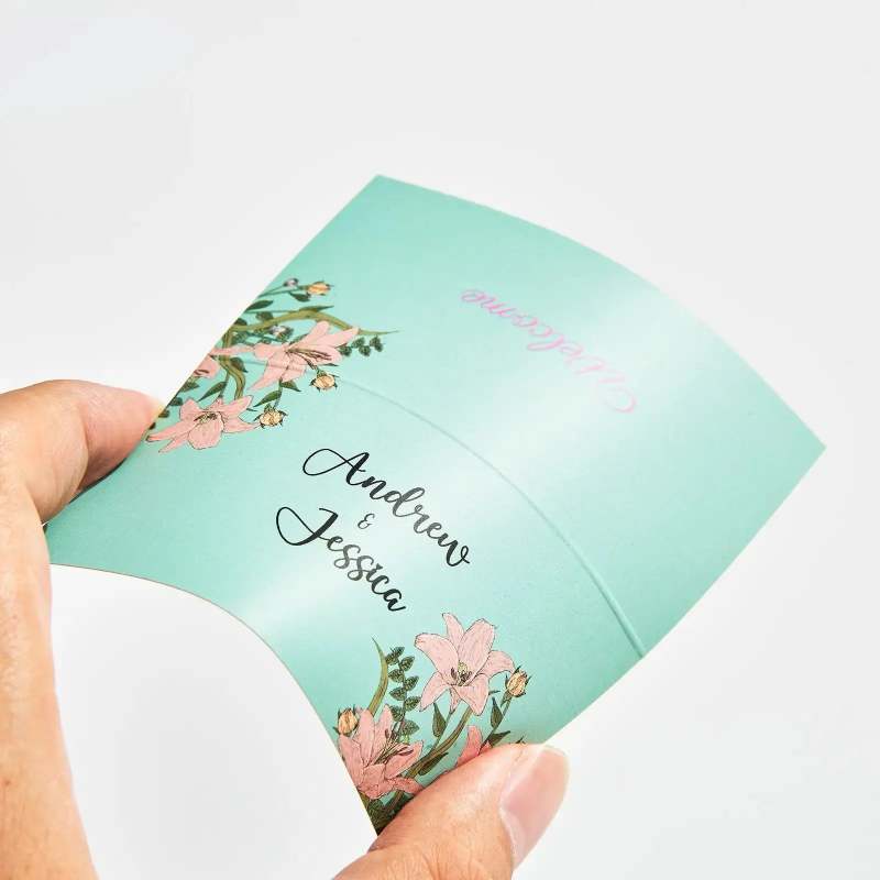 Custom Folded Business Card-SPU RacetopPrint