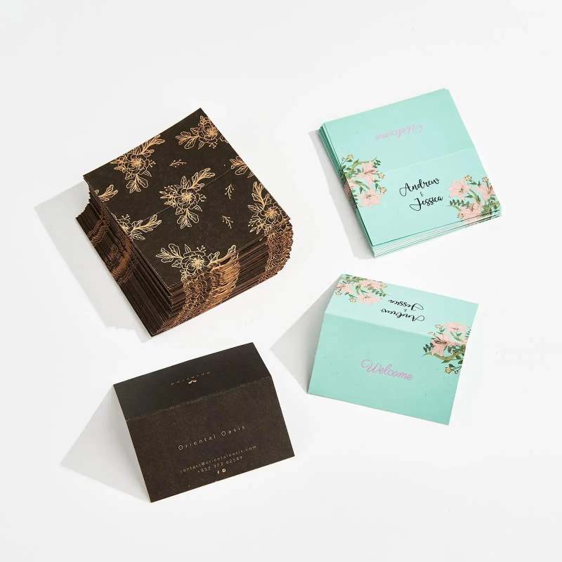 Custom Folded Business Card-SPU RacetopPrint