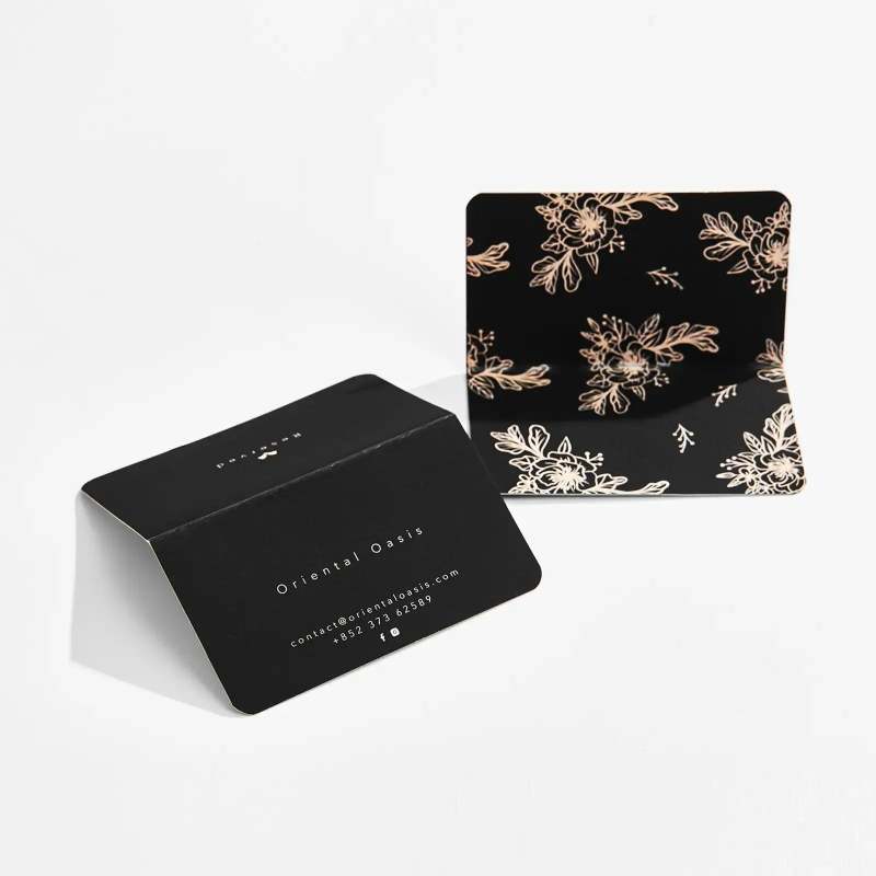 Custom Folded Business Card-SPU RacetopPrint