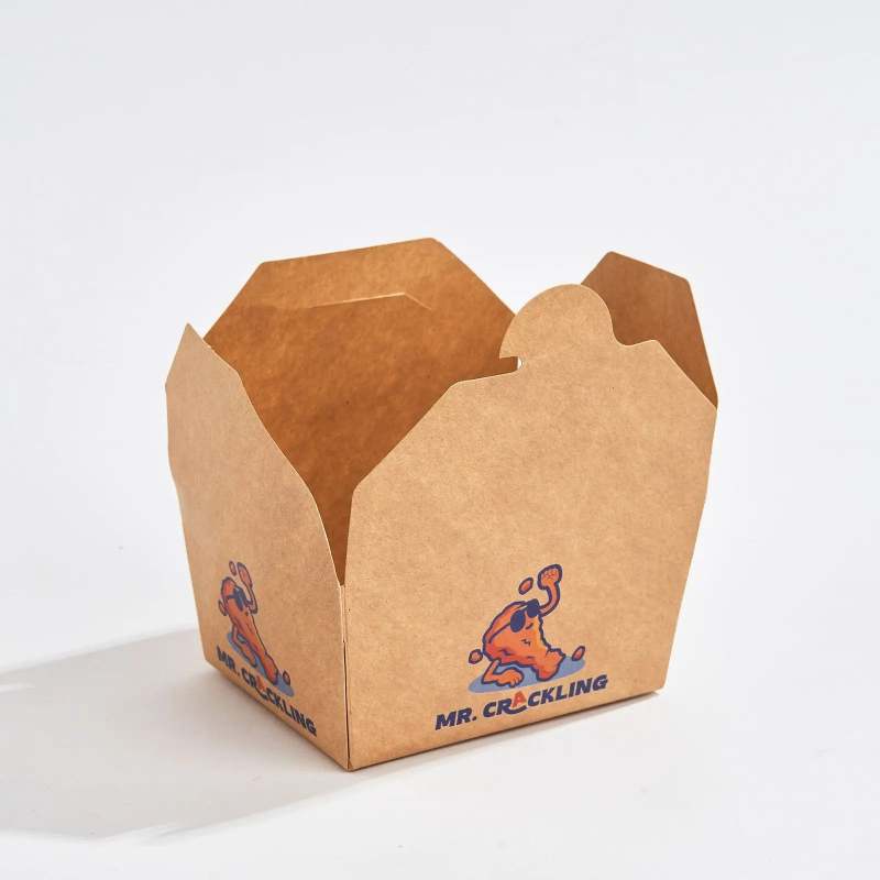 Custom Folded Kraft Take Out Boxes-SPU RacetopPrint