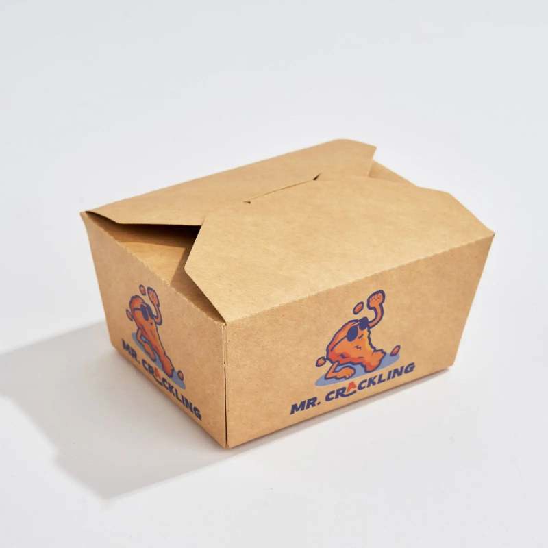 Custom Folded Kraft Take Out Boxes-SPU RacetopPrint