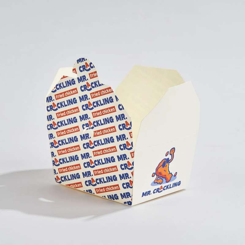Custom Folded White Take Out Boxes-SPU RacetopPrint