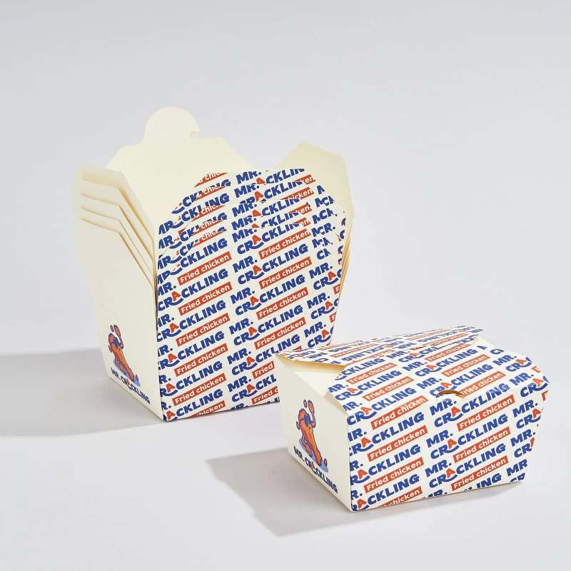 Custom Folded White Take Out Boxes-SPU RacetopPrint