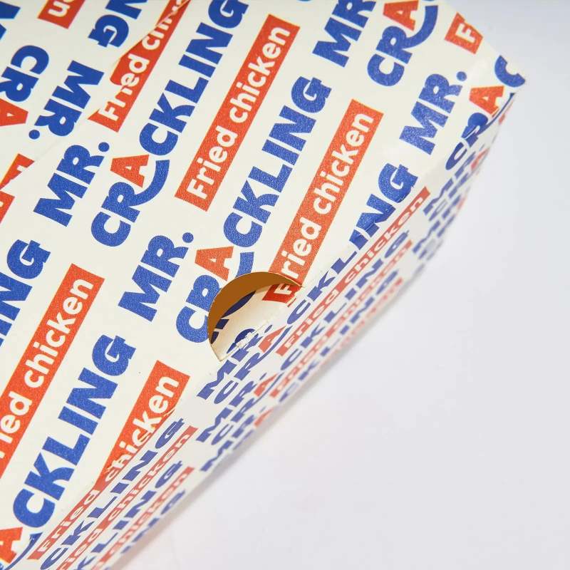 Custom Folded White Take Out Boxes-SPU RacetopPrint