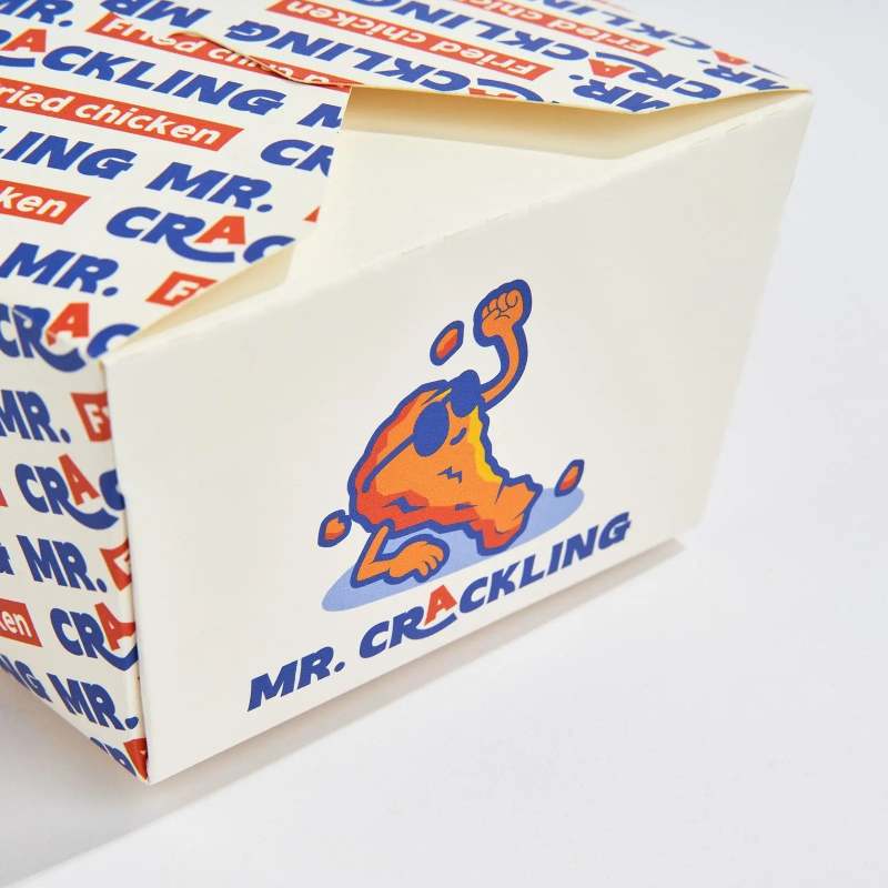 Custom Folded White Take Out Boxes-SPU RacetopPrint