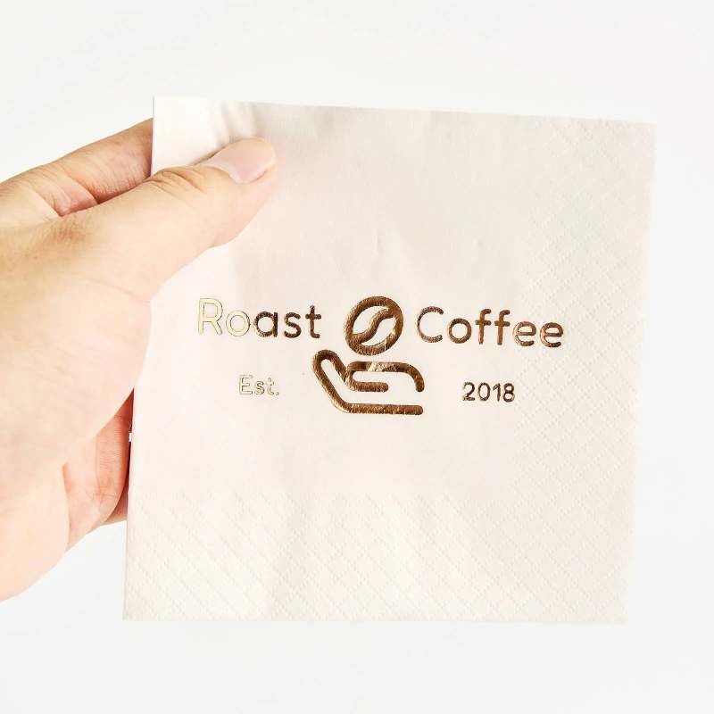Custom Gold Foil Napkins-SPU RacetopPrint