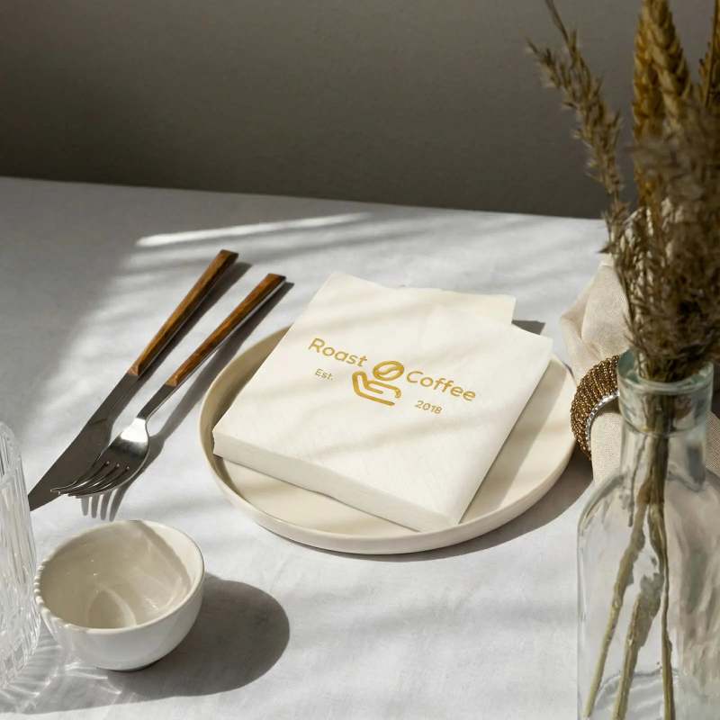 Custom Gold Foil Napkins-SPU RacetopPrint