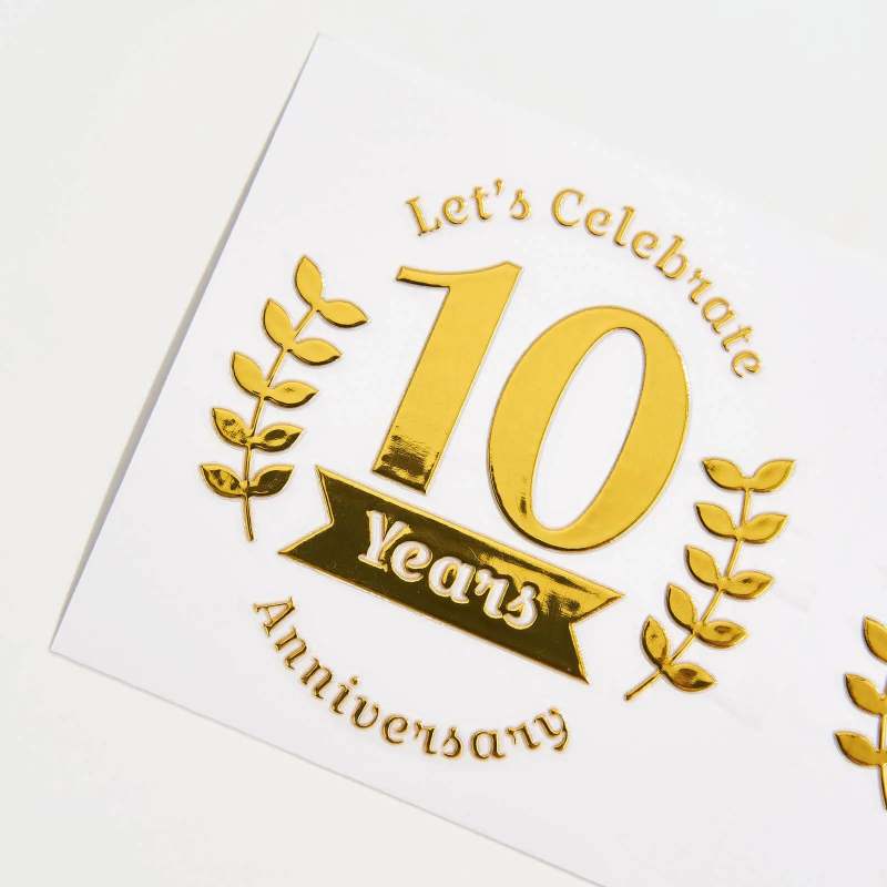 Holographic Gold UV DTF Transfers RacetopPrint