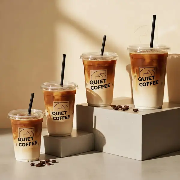 Custom Recyclable Plastic Coffee Cups