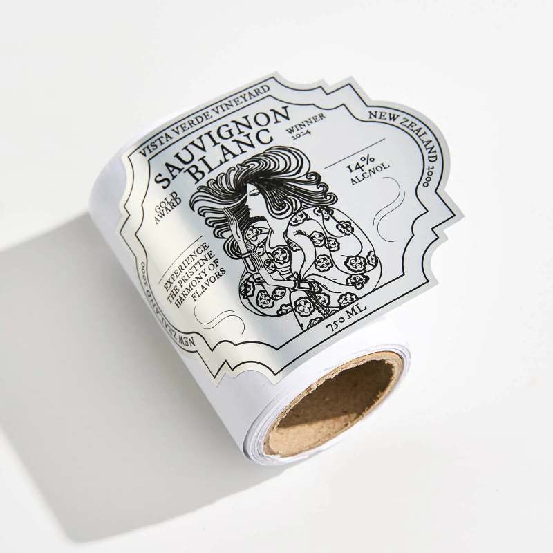 Silver Metallic Roll Labels-SPU RacetopPrint