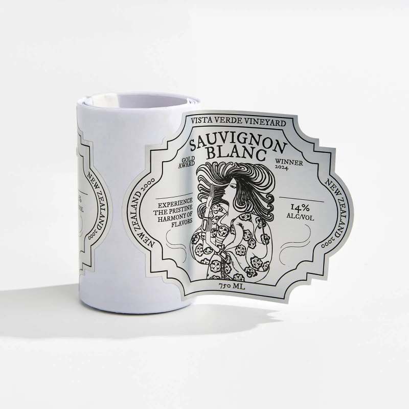 Silver Metallic Roll Labels-SPU RacetopPrint