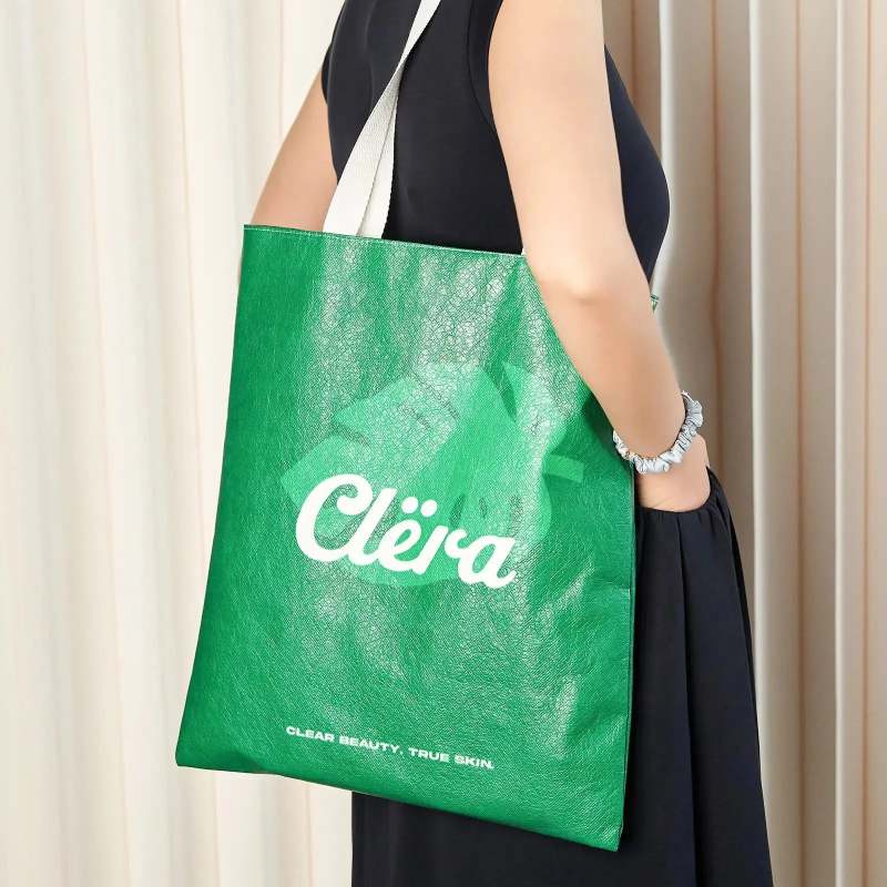 Custom Tyvek Shopping Tote Bags-SPU RacetopPrint