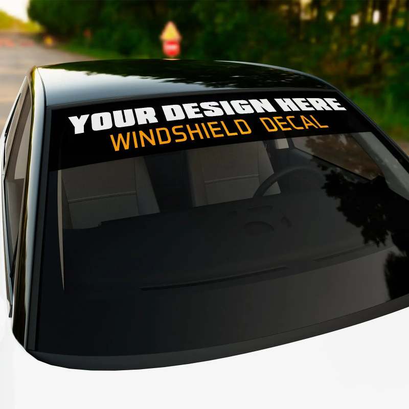 Custom Windshield Decals-SPU RacetopPrint