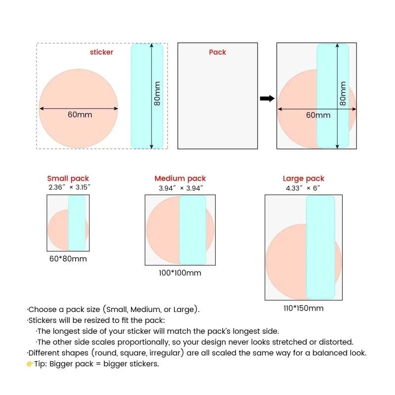 Hanging Sticker Packs RacetopPrint