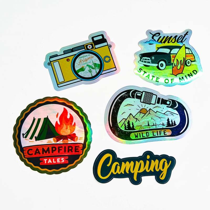 Holographic Header Sticker Packs-SPU RacetopPrint