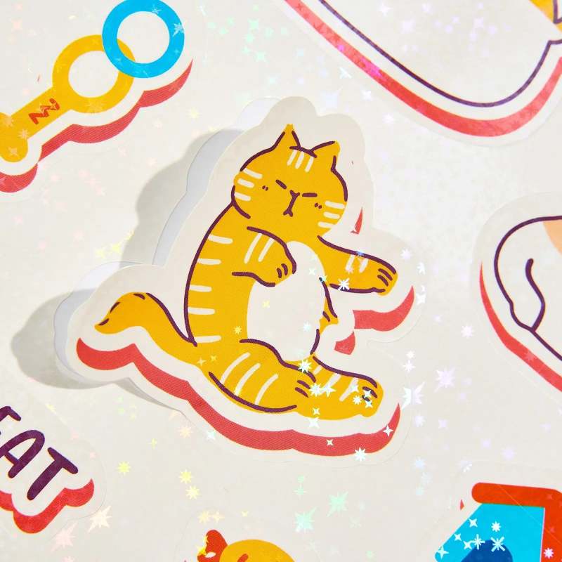 Holographic Star Sticker Sheets-SPU RacetopPrint