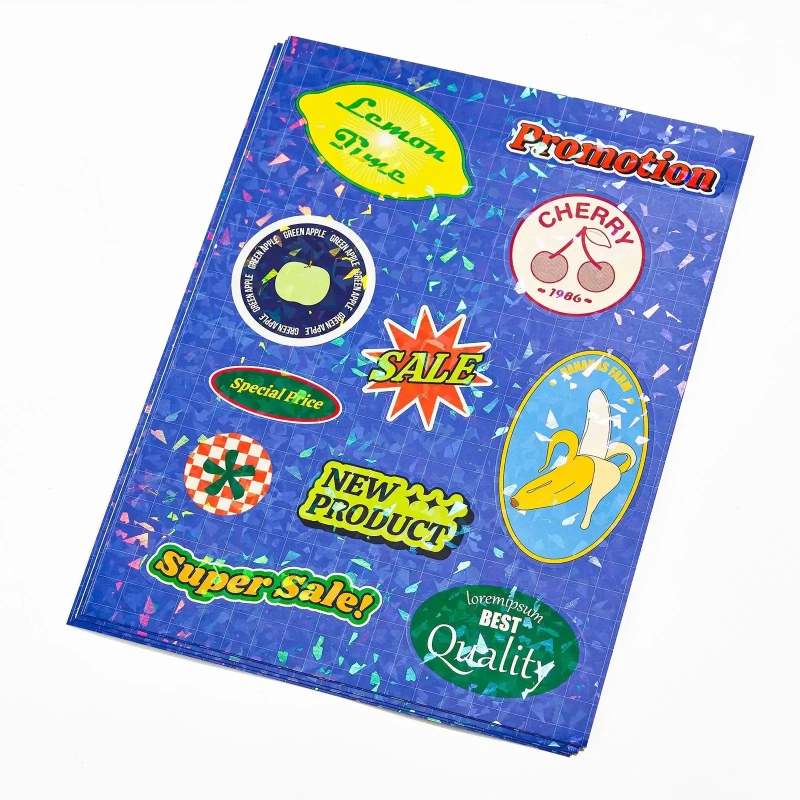 Holographic Star Sticker Sheets RacetopPrint