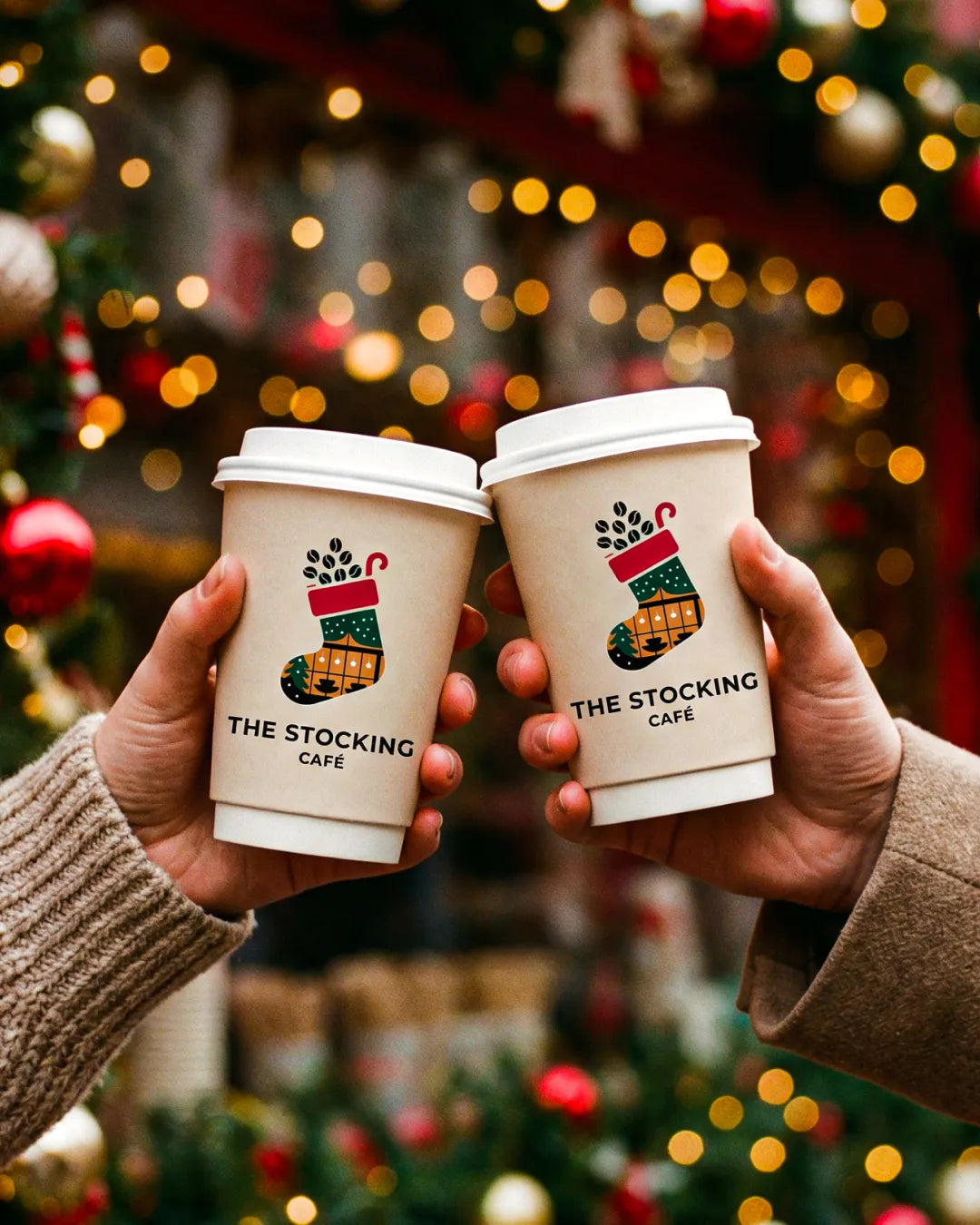custom paper cups for chirstmas