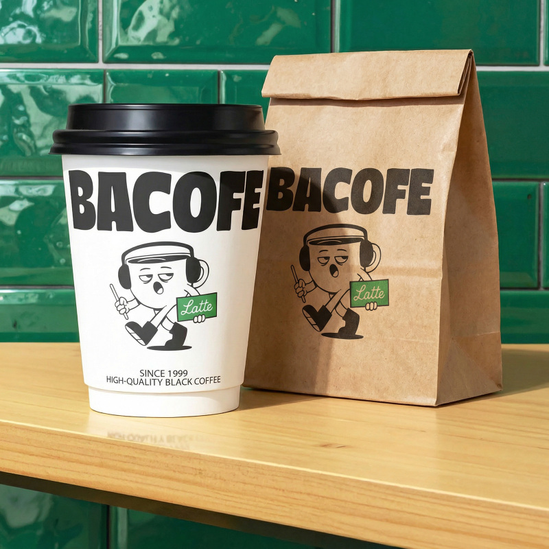12 oz Custom Recyclable Double Wall Paper Cups