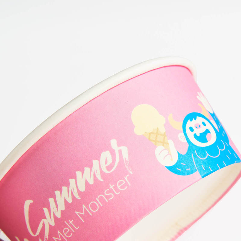 12 oz Custom Recyclable Ice Cream & Yogurt Cups