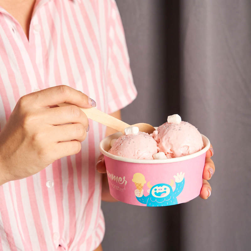 12 oz Custom Recyclable Ice Cream & Yogurt Cups