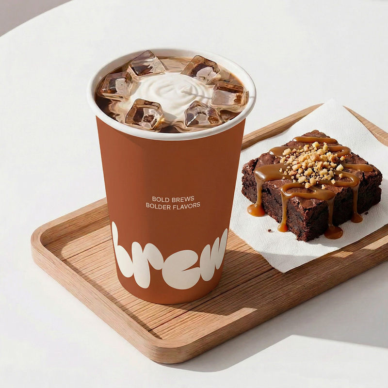 12 oz Custom Recyclable Paper Cups