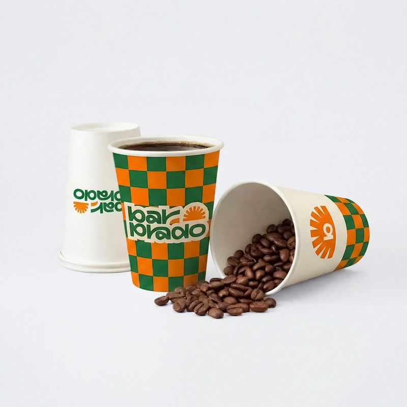 12 oz Custom Recyclable Paper Coffee Cups | RacetopPrint