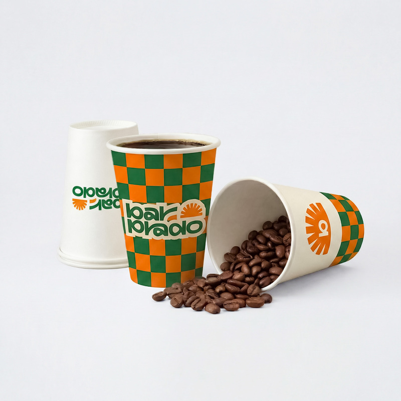 12 oz Custom Recyclable Paper Cups